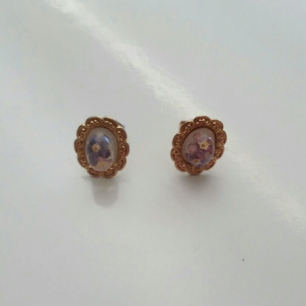 Captured Flower Earrings